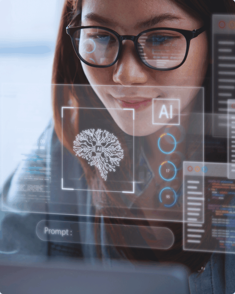 A picture of data annotator working toward more accurate AI training.