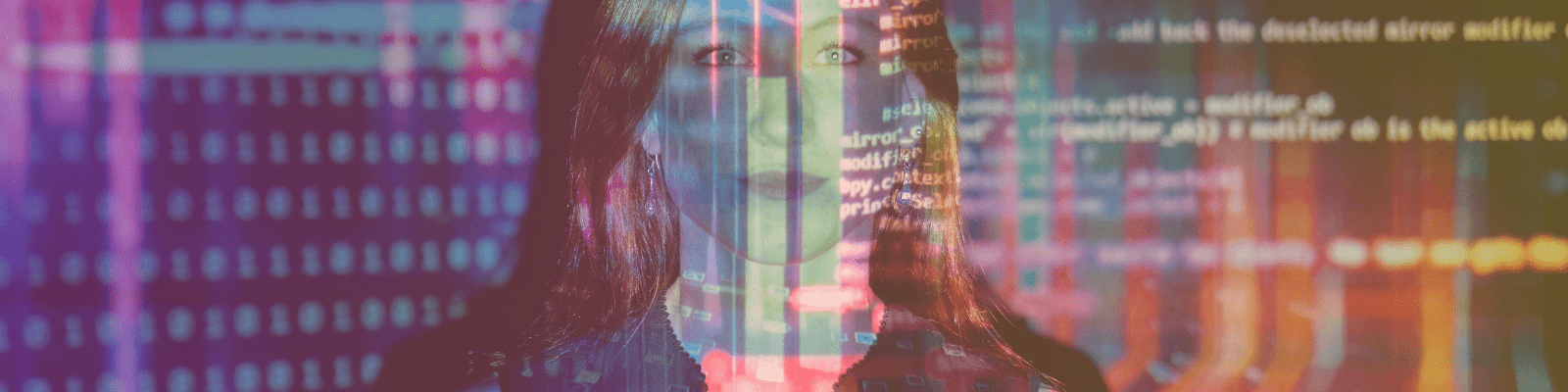 Image of content moderator whose work is supported by Artificial Intelligence.