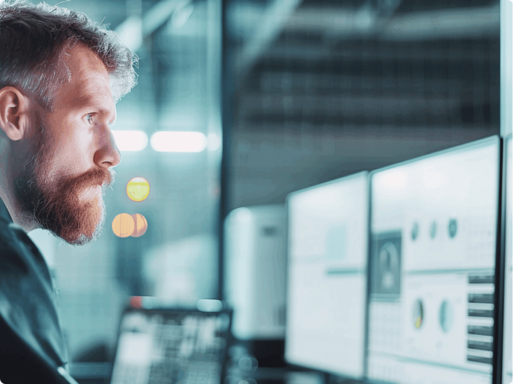 A picture of content moderator team leader thinking of tech and regulatory pressure.