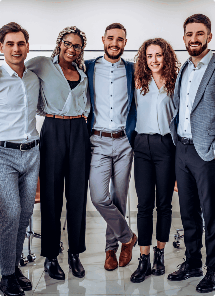 A picture of a happy data annotation outsourcing team.