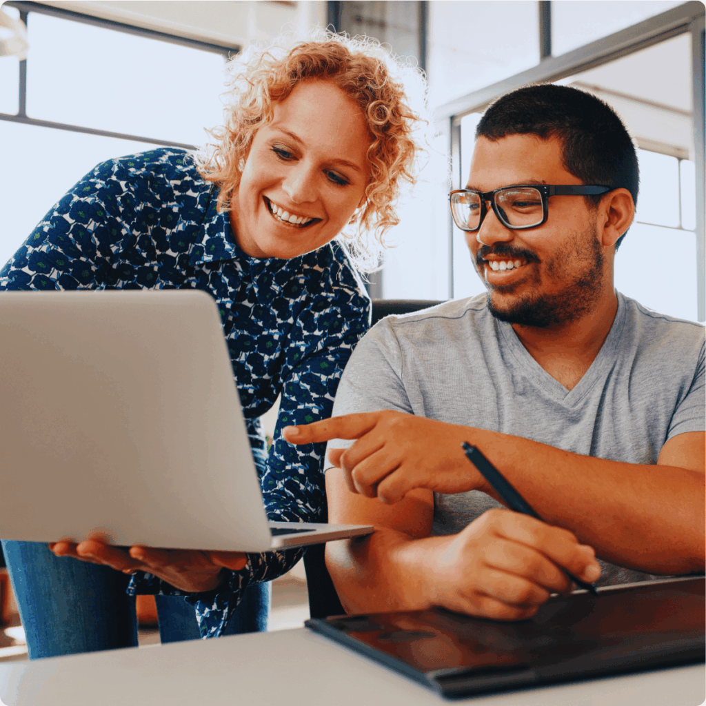 A picture of the two happy data annotators.