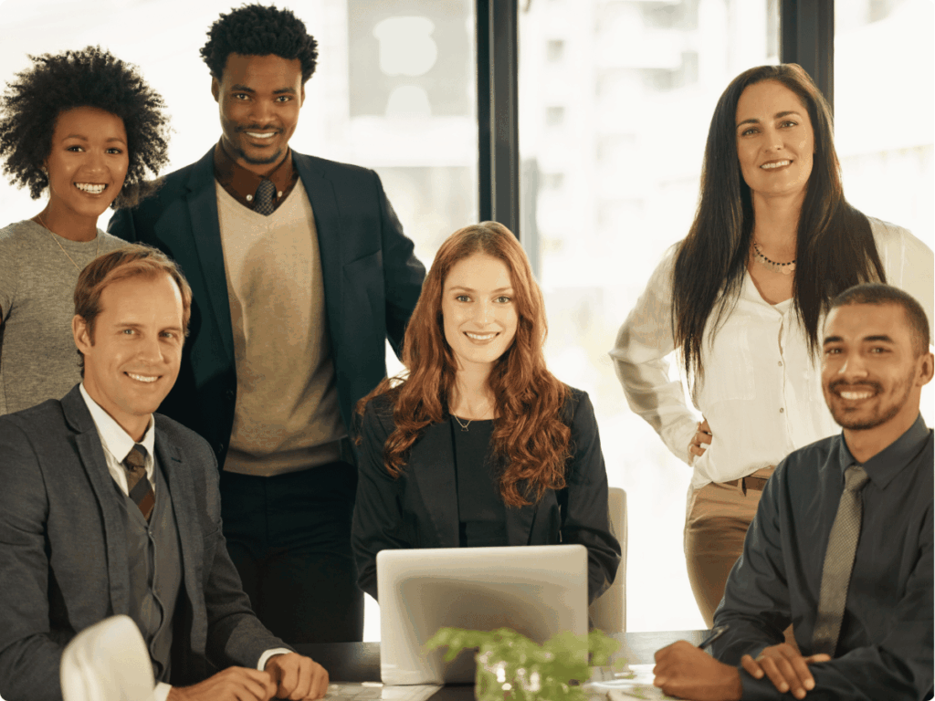 A picture of a happy BPO-brand collaboration team.