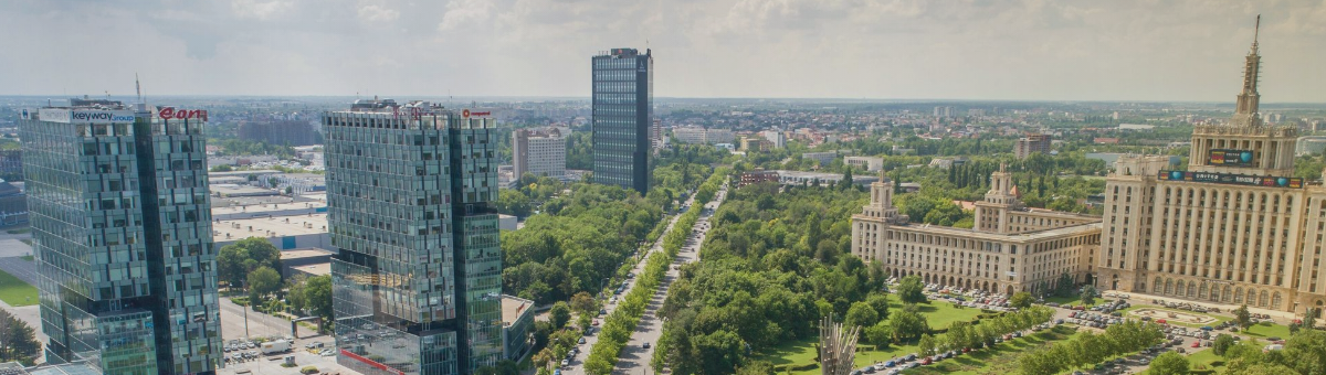 A view of Bucharest, the capital city of Romania.