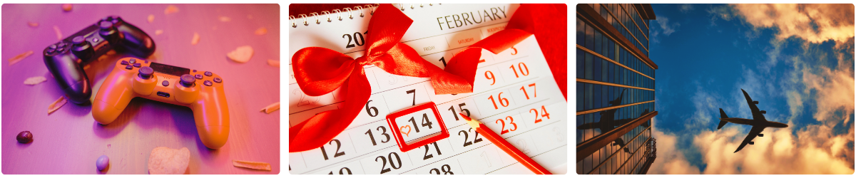 Images of industries and some seasonal events impacting CX efficiency.