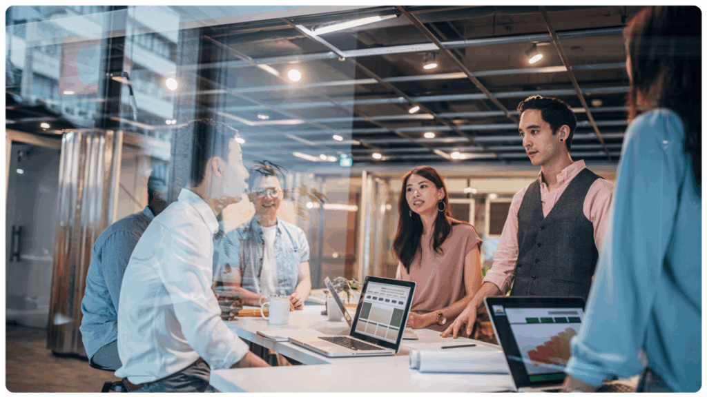 Data labeling outsourcing team working with the BPO partner.