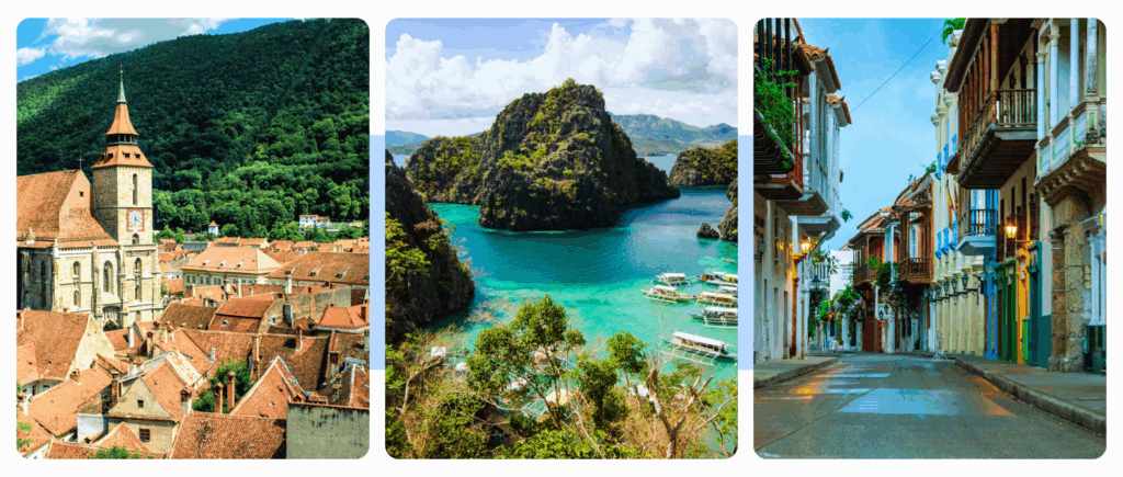 Customer service outsourcing company: possible destinations.