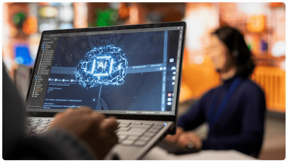 Illustration: data annotation companies working for clients deploying AI projects.